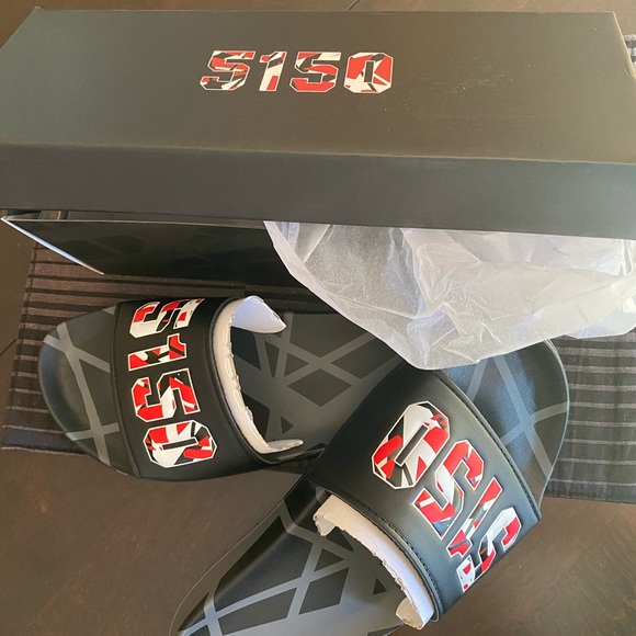 Men’s NIB Eddie Van Halen 5150 Slides Size 10 - Picture 4 of 5